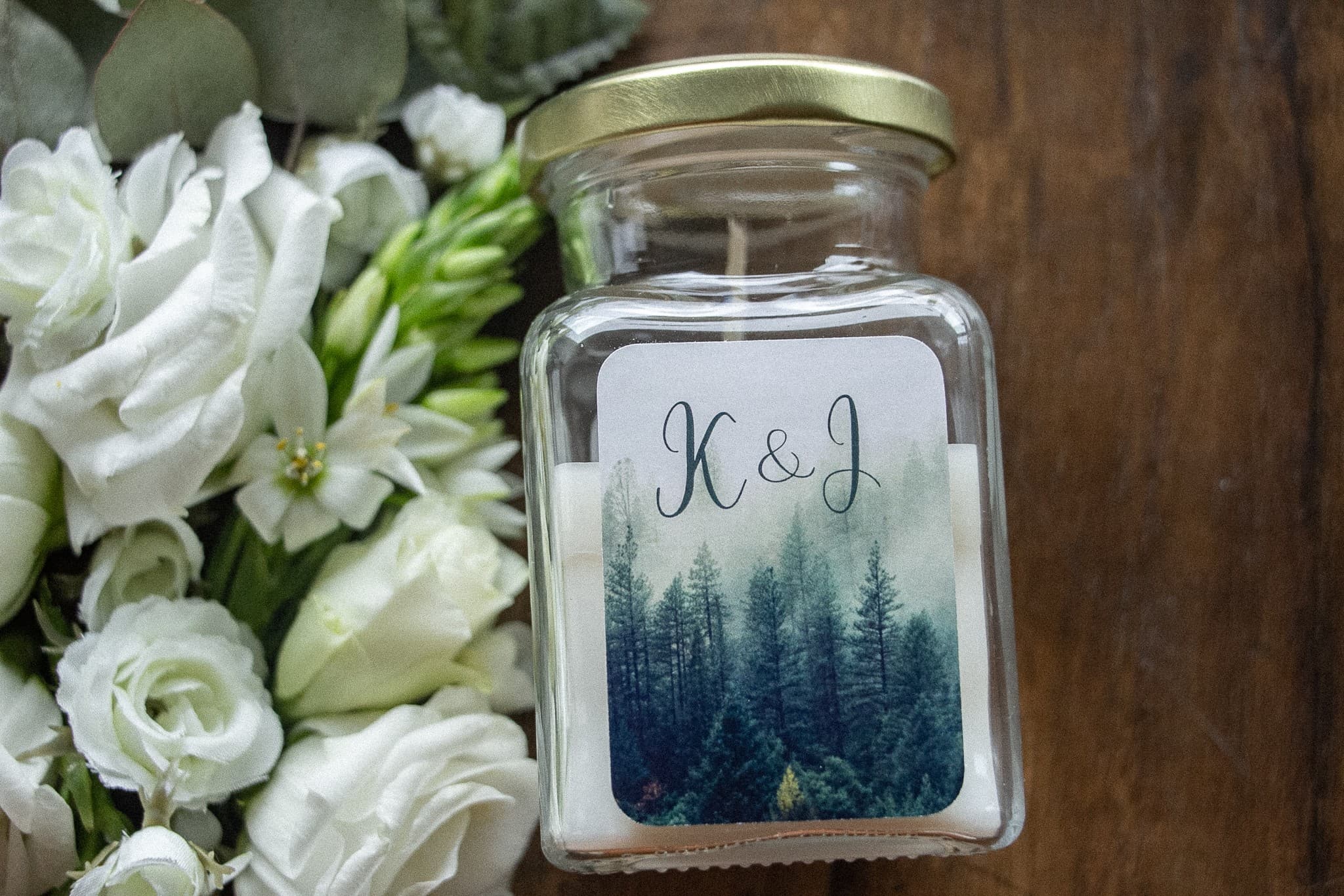 Świeczka Sojowa Eteryczne nr 6 – Leśny Motyw i Podziękowanie dla Gości