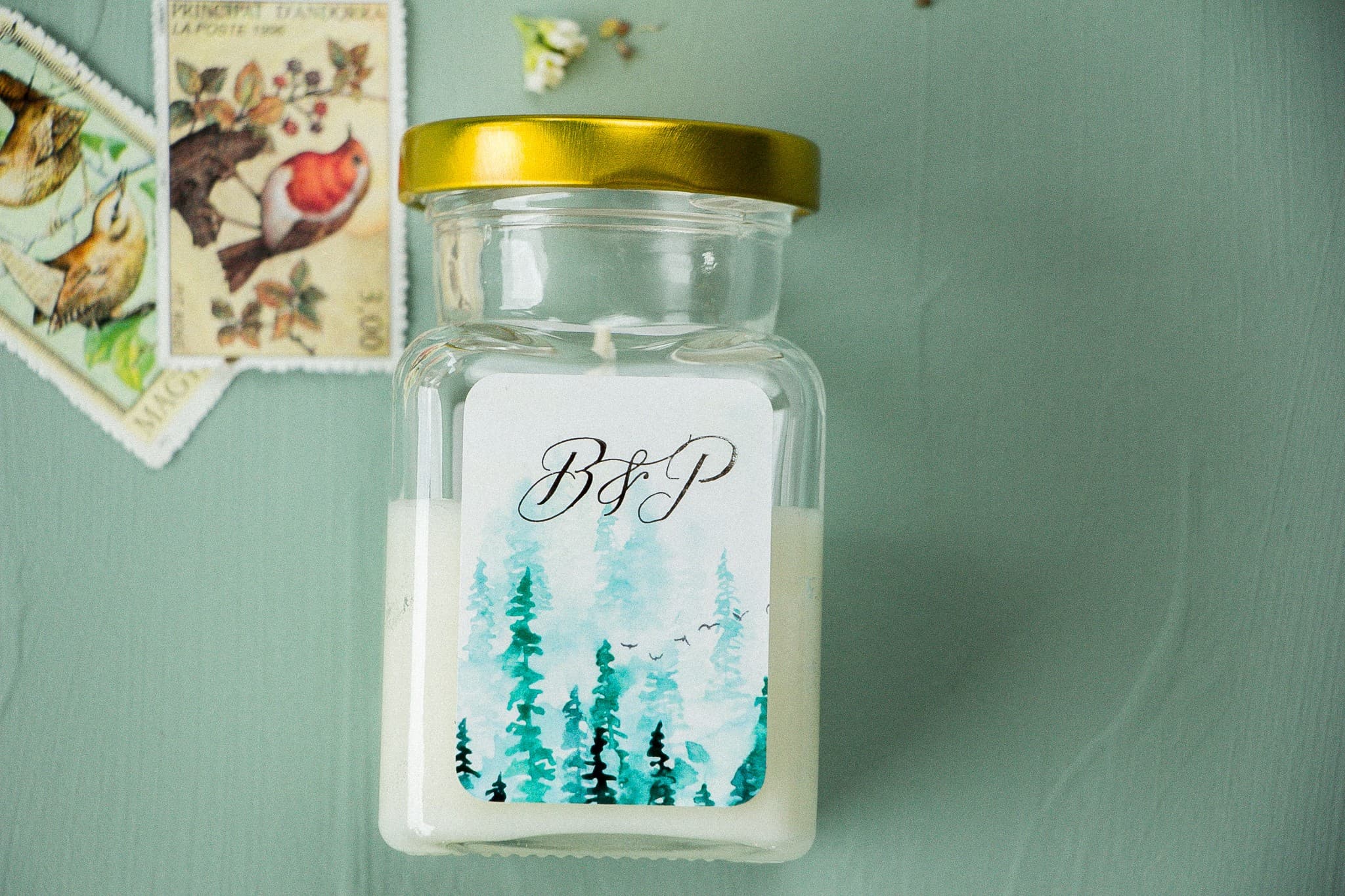 Pastel No. 7 Soy Scented Candle – Silver-Foiled Wedding Favours