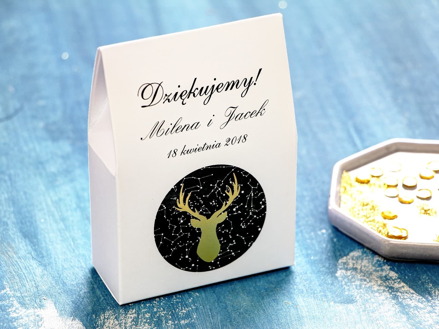 Golden Stag Sweet Boxes | Wedding Favours | Moonlit Night No. 6