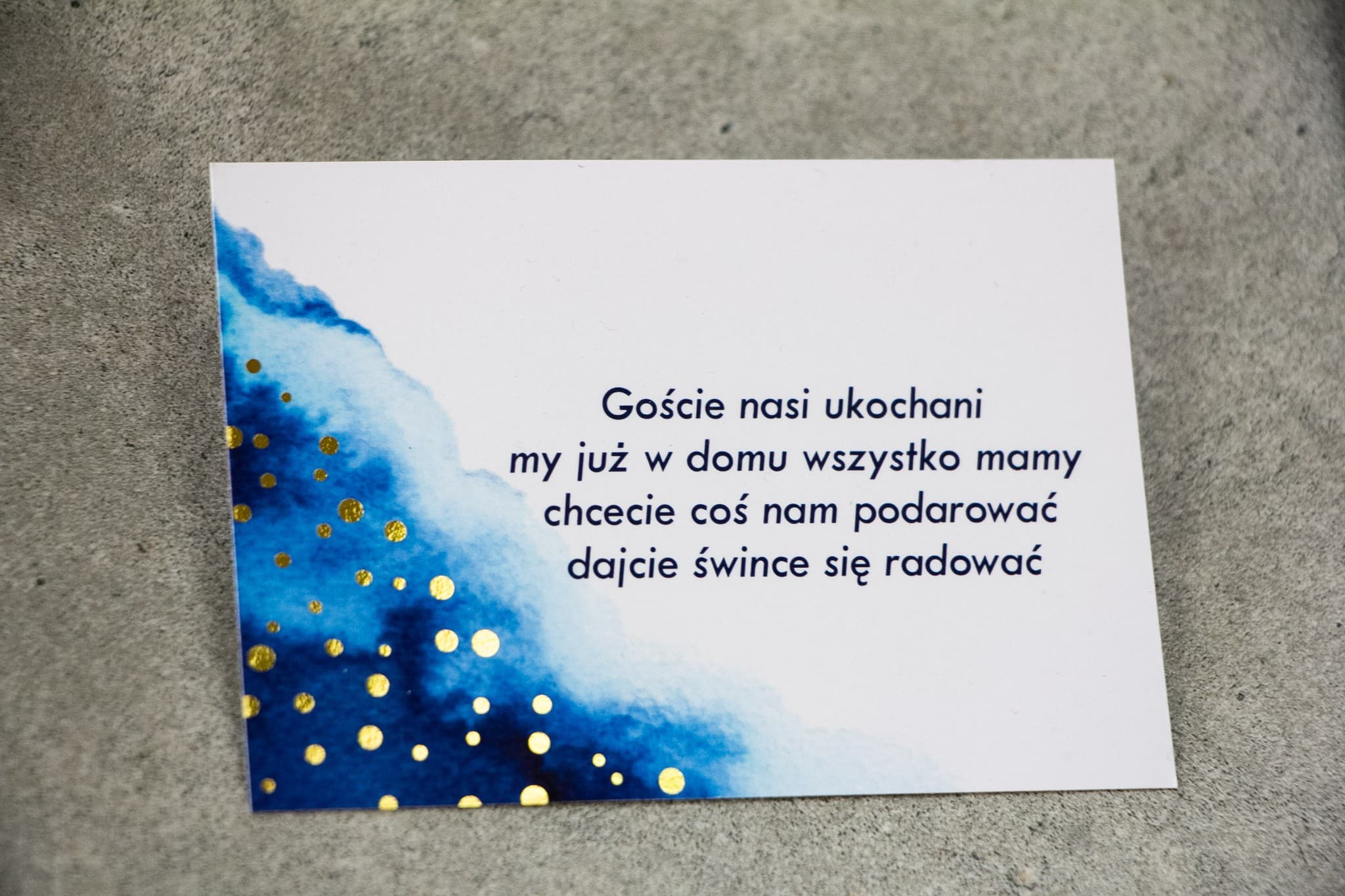 Tarjeta Azul Marino Dorada para Invitación | Tarjeta de Regalos y RSVP | Bakarto n.º 1