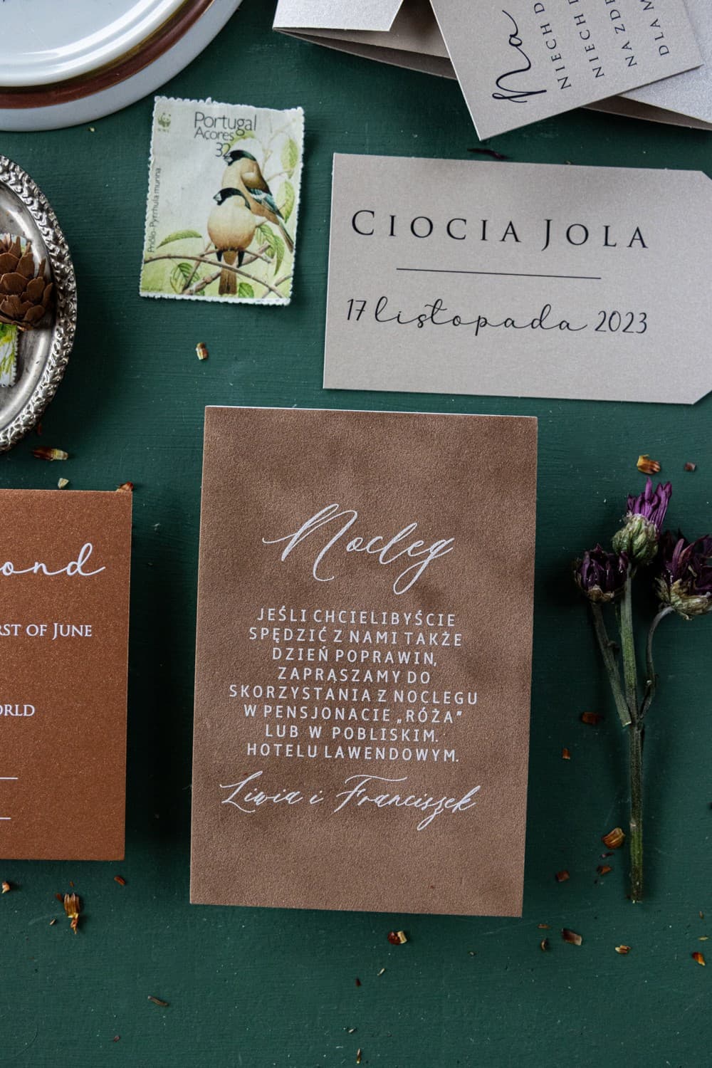 Tarjetas de Terciopelo con Impresión Blanca | Agradecimientos, Etiquetas para Botellas | Modern n.º 2