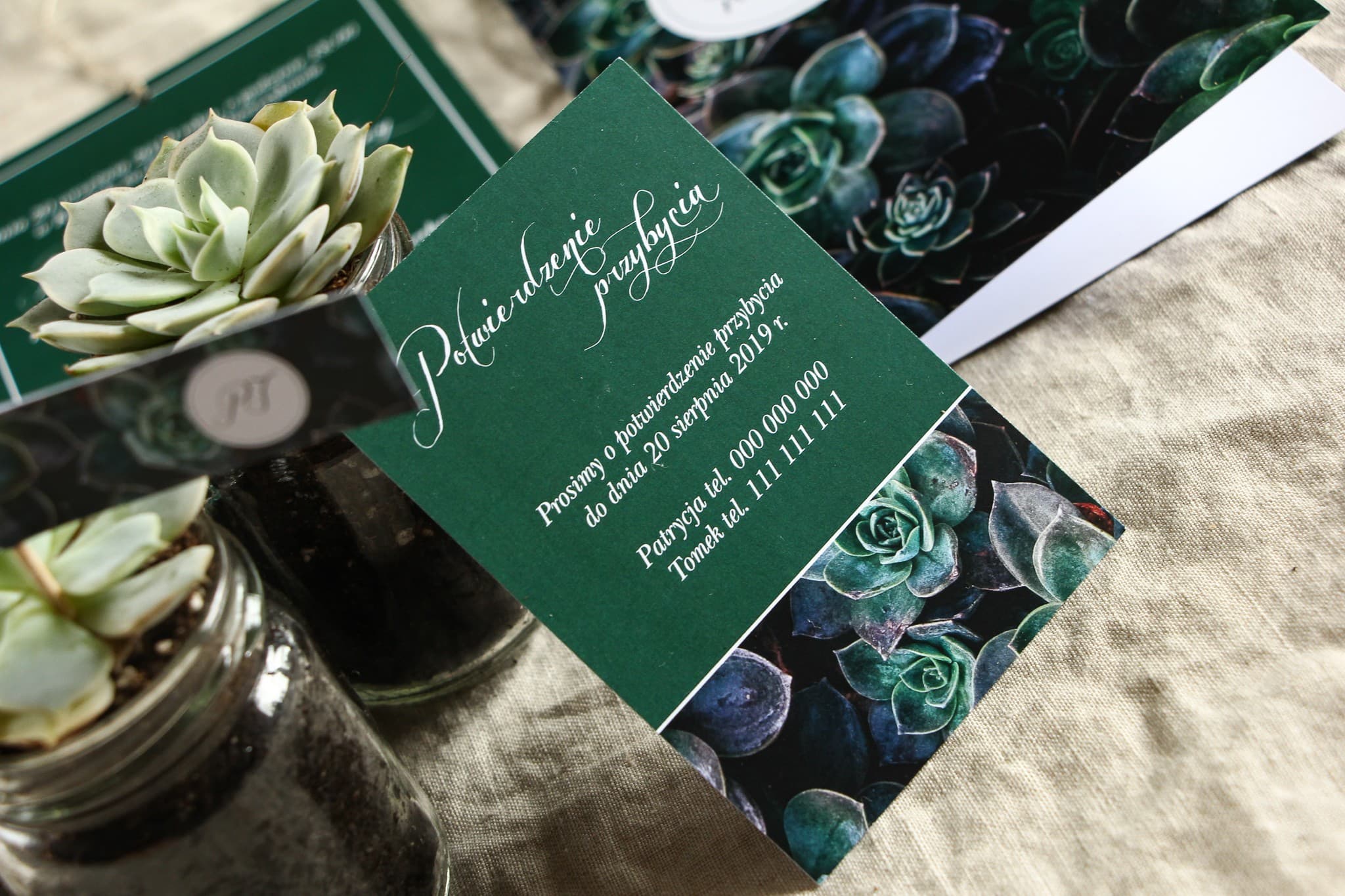 Tarjeta de Información Botánica con Eucalipto | Encarte para Invitaciones de Boda | Botánico n.º 3