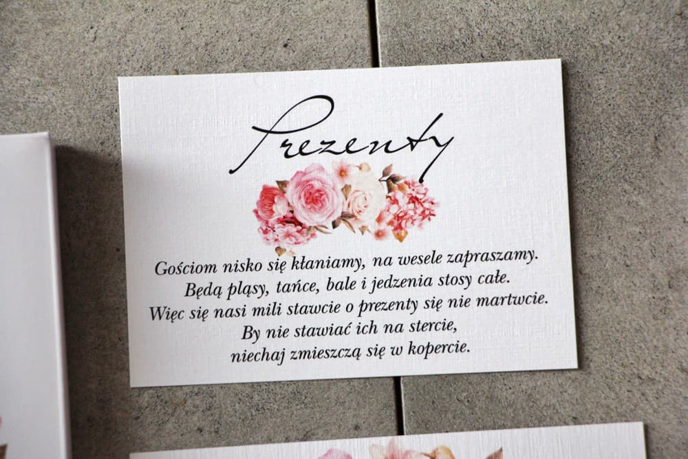 Tarjeta Floral con Solicitud de Dinero, Inserto RSVP | Tarjetas para Invitaciones de Boda con Rosas | Pistacjowe n.º 23