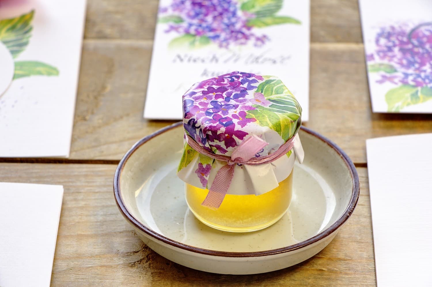 Miel Polaca en Tarrito Flores Pintadas nº 4 – Regalo Natural con Lilo Violeta