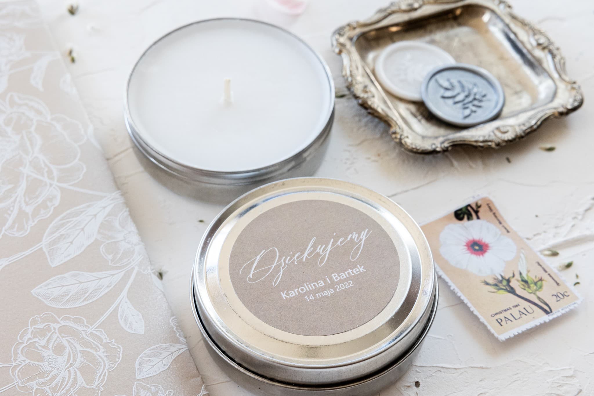 Vela Aromática en Lata Nefryt nº 4 – Personalizada y Detalles para Invitados