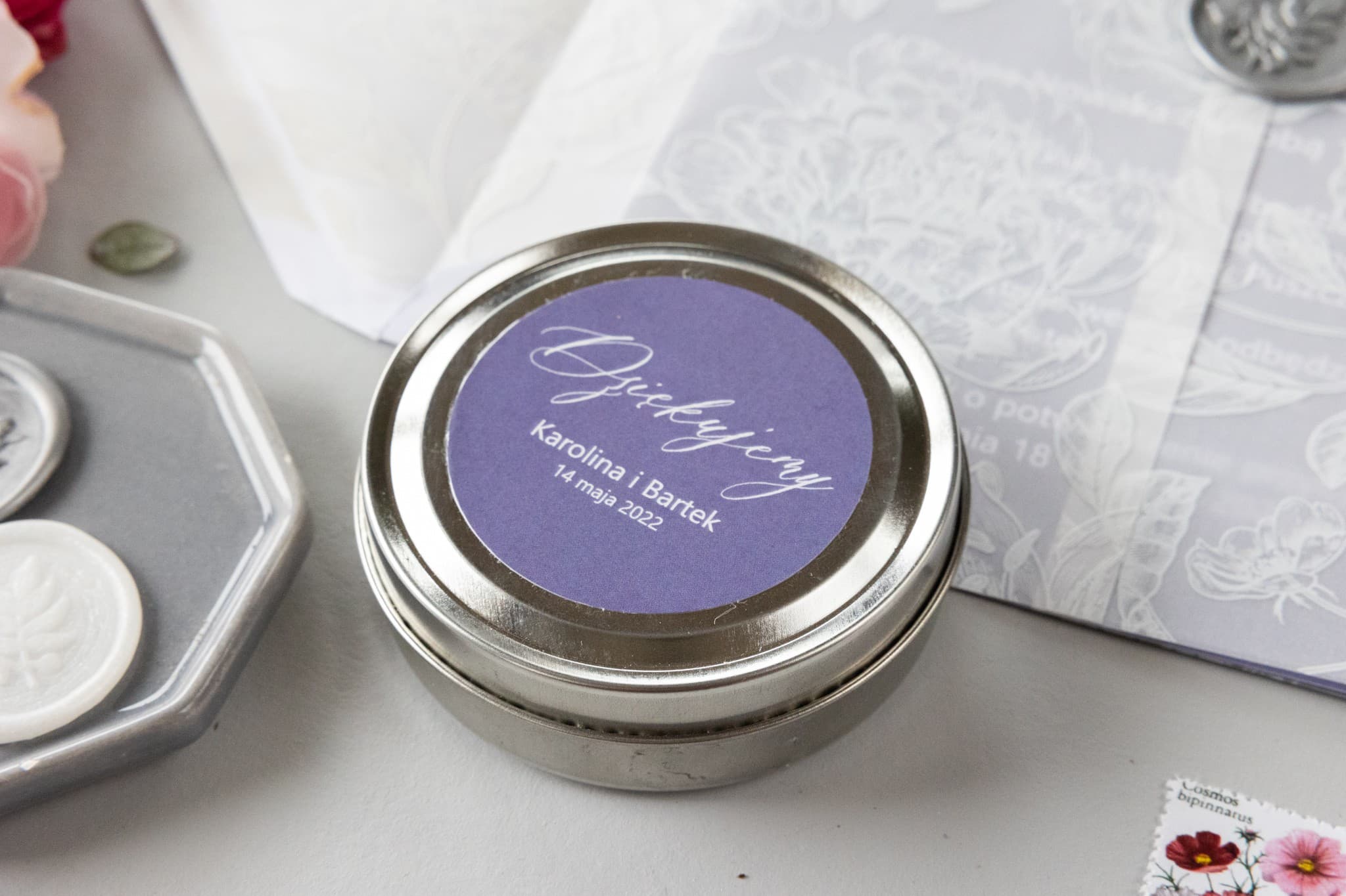 Vela de Soja en Lata Nefryt n.º 3 – Lavanda y Agradecimiento para Invitados