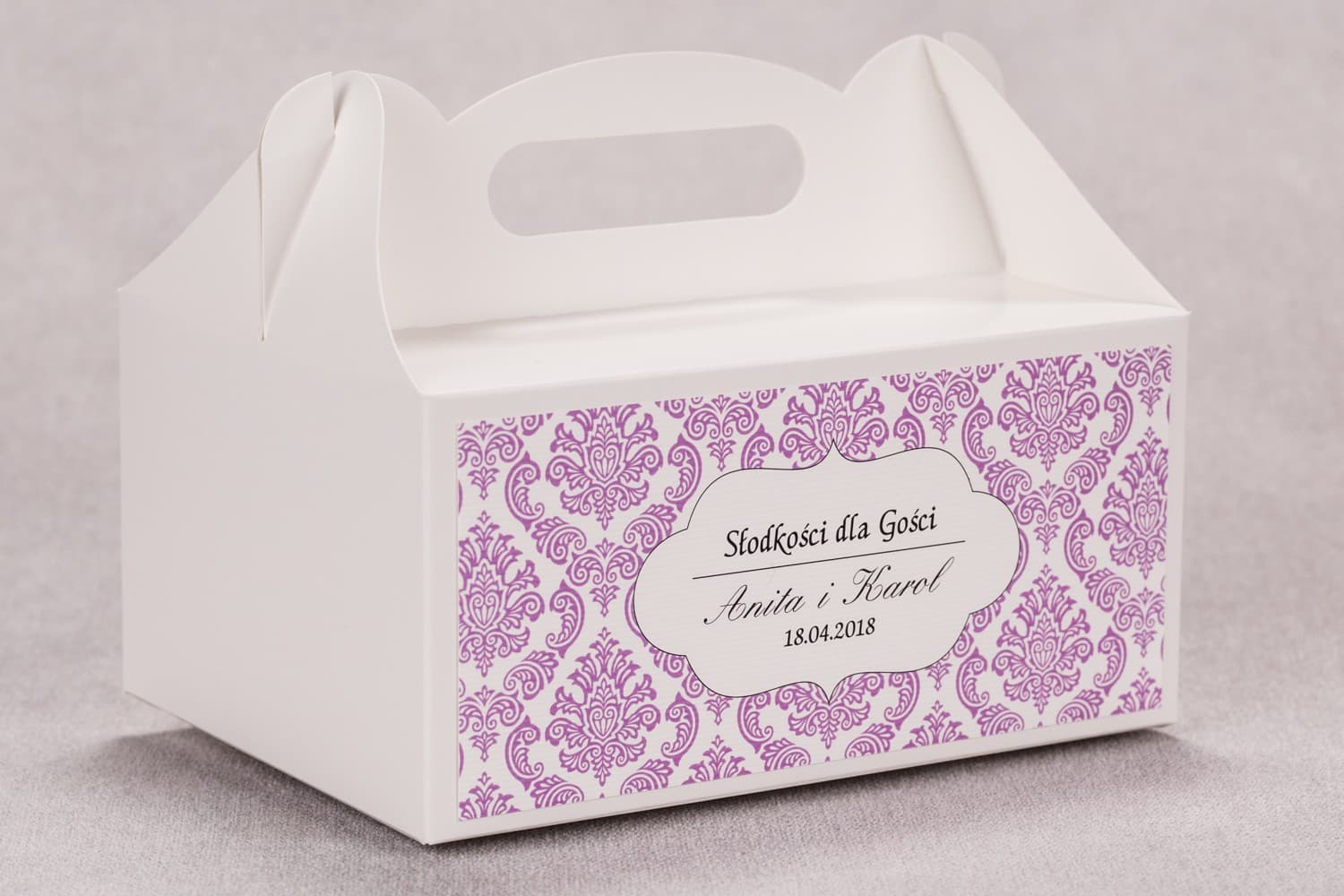 Elegant Wedding Cake Boxes with Handle | Wedding Favours | Madras No. 4