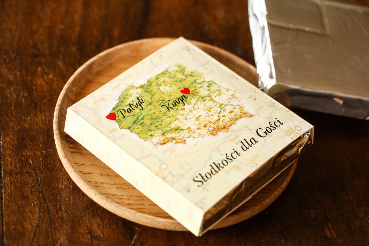 Map of Poland Chocolates, Personalized Favours | Wedding Favours for Guests | Map of Emotions No. 1