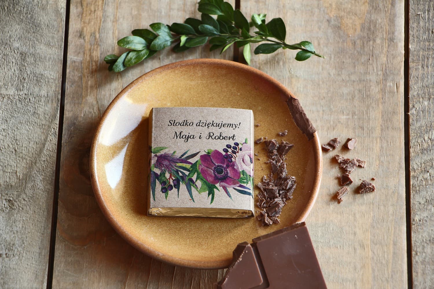 Personalized Wedding Favour Chocolates | Sweet Wedding Gifts | Forest Fruits No. 5