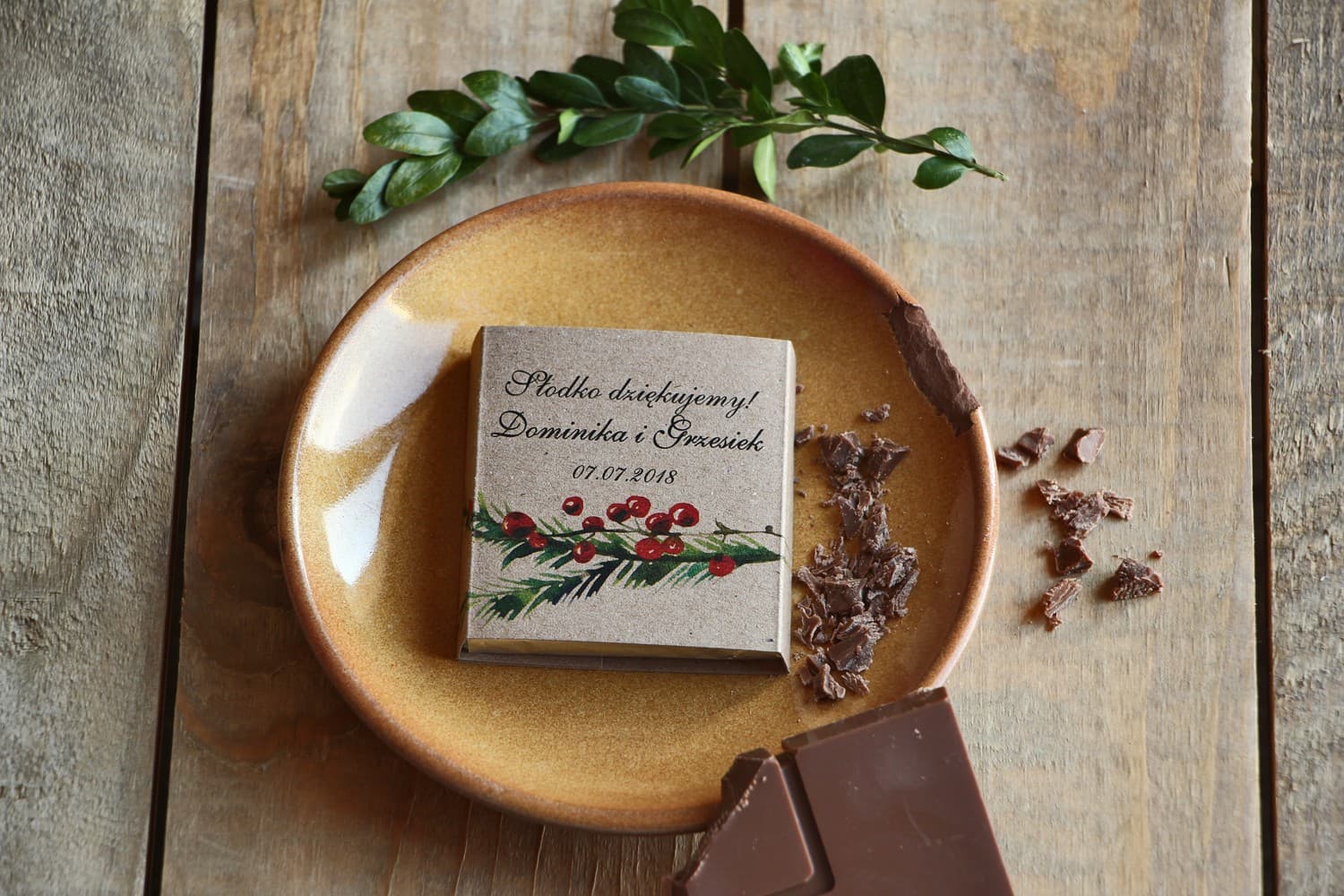 Sweet Wedding Favours, Rowan Berry Milk Chocolates | Personalized Wedding Gifts | Forest Fruits No. 8