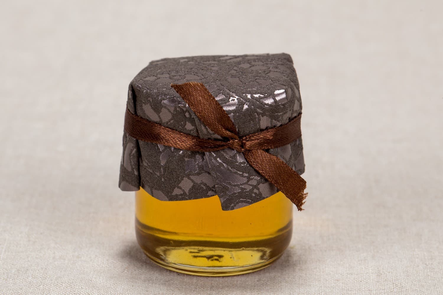 Klaris No. 6 Natural Honey Jar – Rustic Thank You with Lace