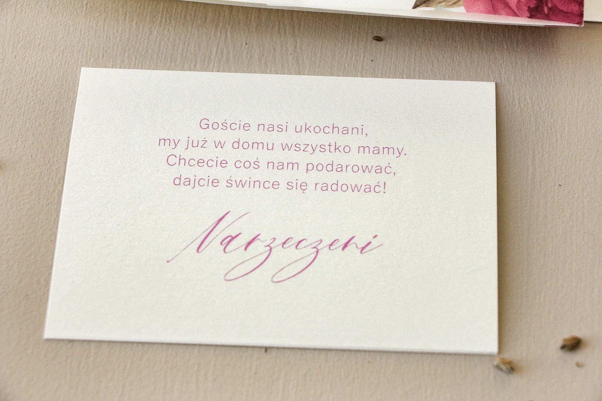 Elegant Ecru Pearl Information Card | Wedding Invitation Insert | Opal No. 10