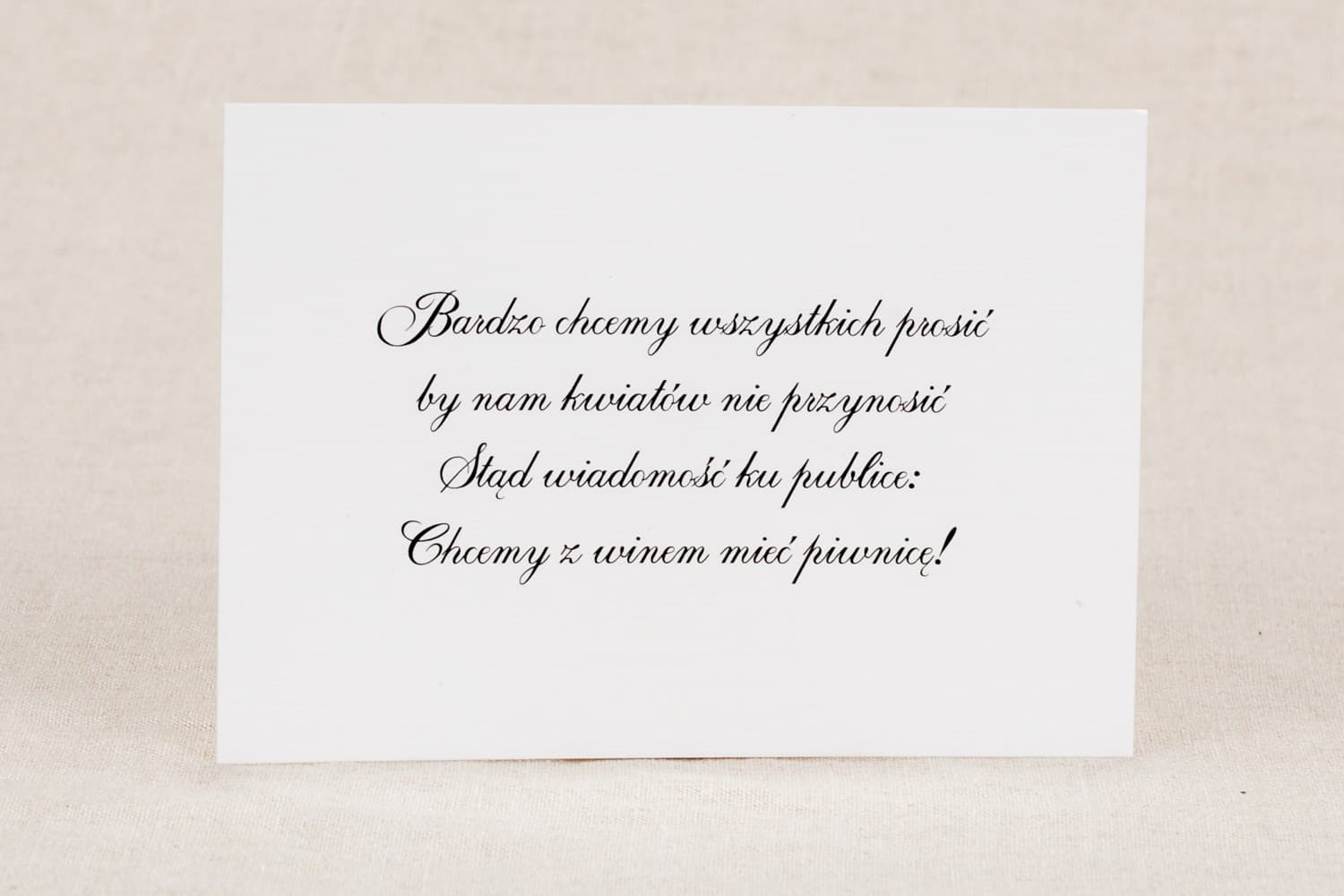 Elegant Linen Paper Invitation Insert, Information Card | Wedding Invitation Inserts | Klaris Design 1