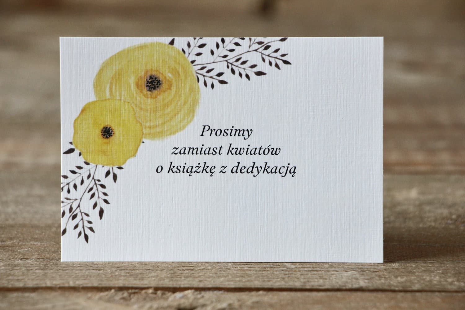 Money Poem Card, Watercolour Flowers | Wedding Invitation Insert | Painted Flowers No. 18