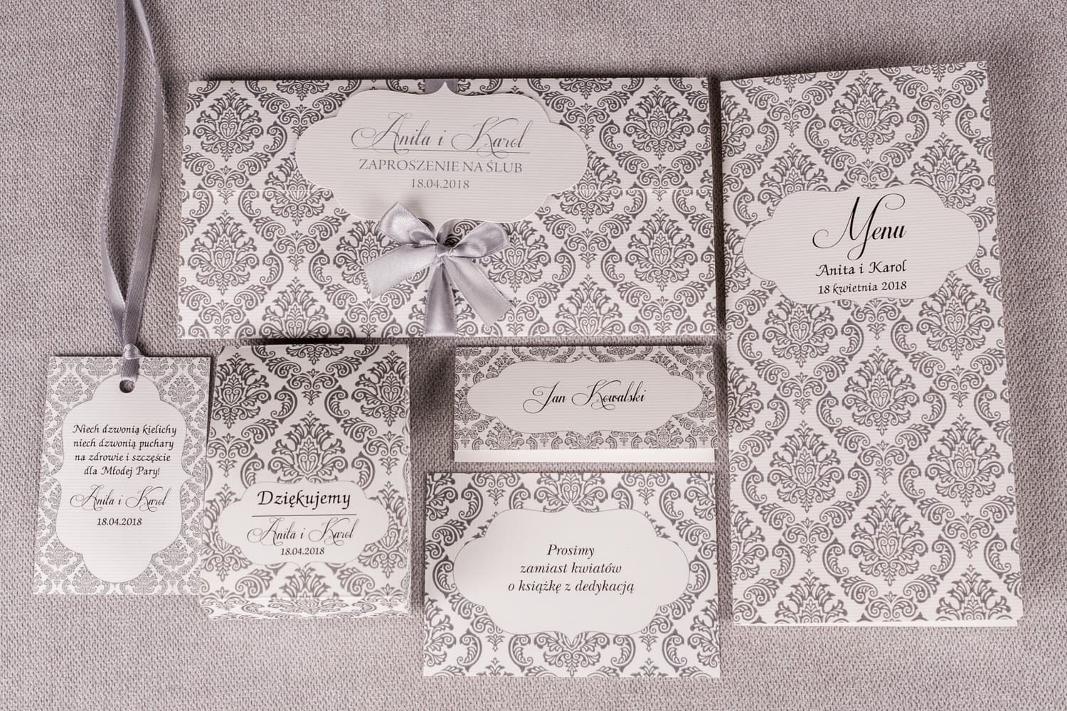 Wedding Invitation Samples with Ornament | Wedding Stationery Sample Pack | Madras No. 6