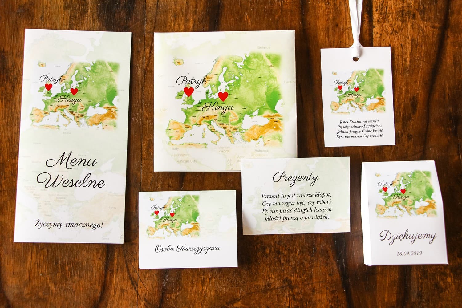 Travel Theme Wedding Invitation Samples | Map of Emotions No. 2