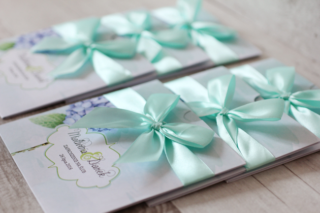 Zaproszenia z hortensją – kolekcja Felicja