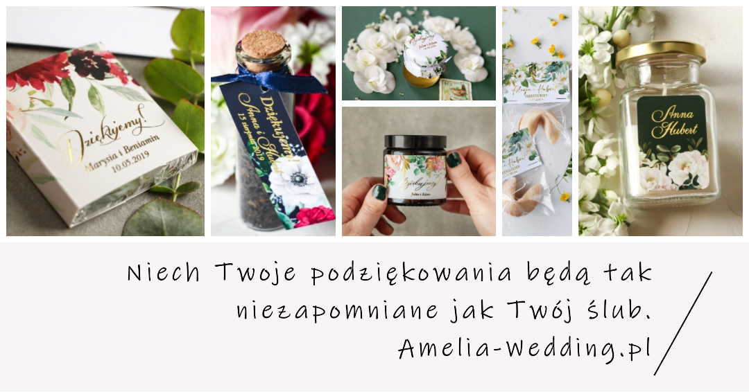 Podziękowania Ślubne od Amelia-Wedding.pl