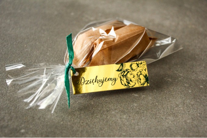 Podziękowania dla gości - krówki Brilant