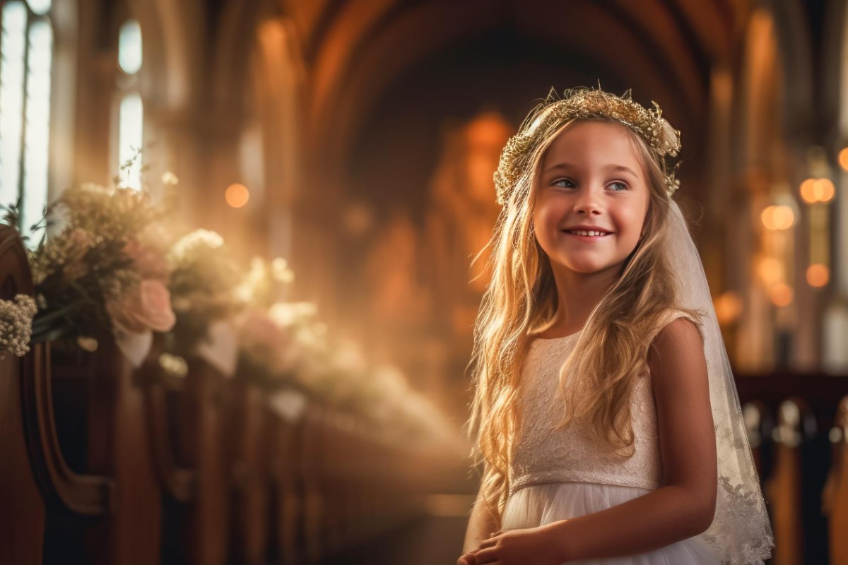 Dzieci na ślubie kościelnym
